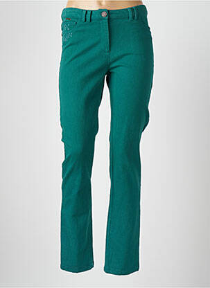 Blugi cu croială slim verde AGATHE & LOUISE femeie