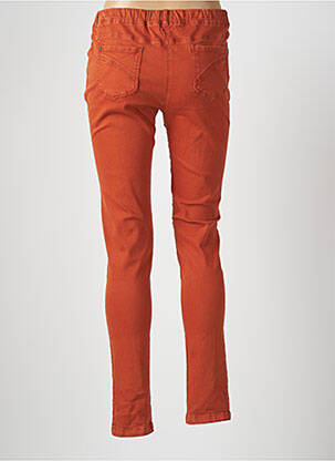 Jegging țesătură poplin mărime normală portocalie AGATHE & LOUISE femeie
