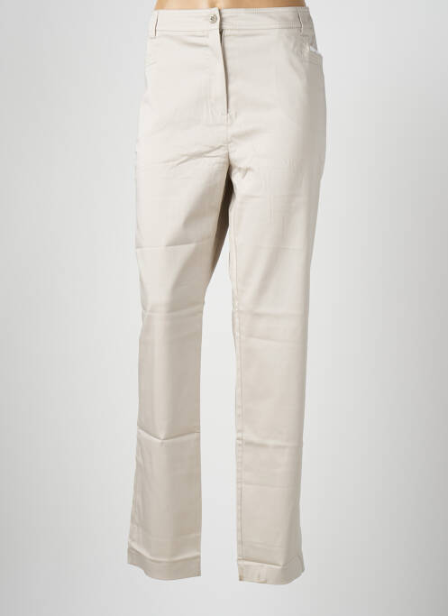Pantalon slim bej JEAN DELFIN femeie