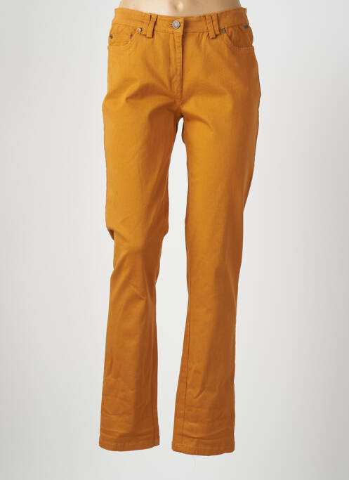 Blugi cu croială slim galben AGATHE & LOUISE femeie