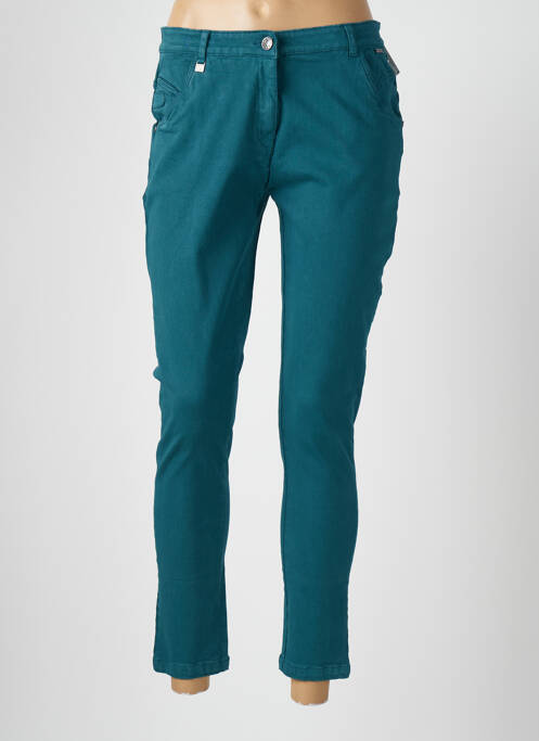 Blugi cu croială slim verde AGATHE & LOUISE femeie