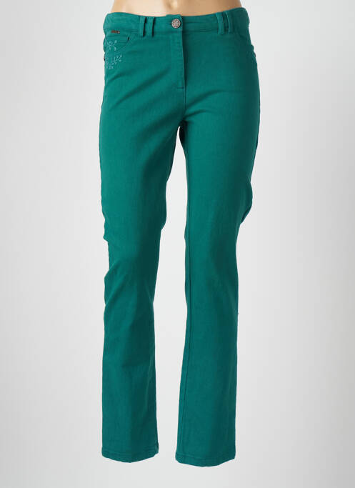 Blugi cu croială slim verde AGATHE & LOUISE femeie