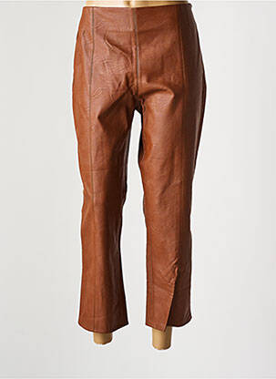 Pantalon 7/8 subțire maro SYMBIOSE femeie