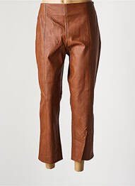Pantalon 7/8 subțire maro SYMBIOSE femme