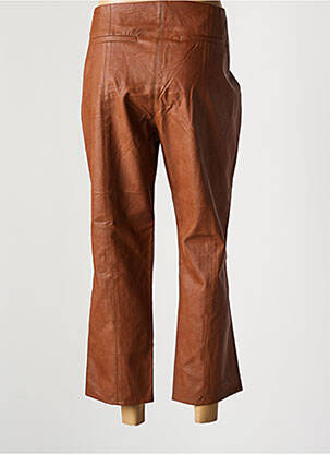 Pantalon 7/8 subțire maro SYMBIOSE femeie