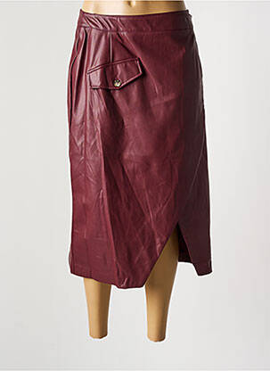 Fustă midi roșu SYMBIOSE femeie