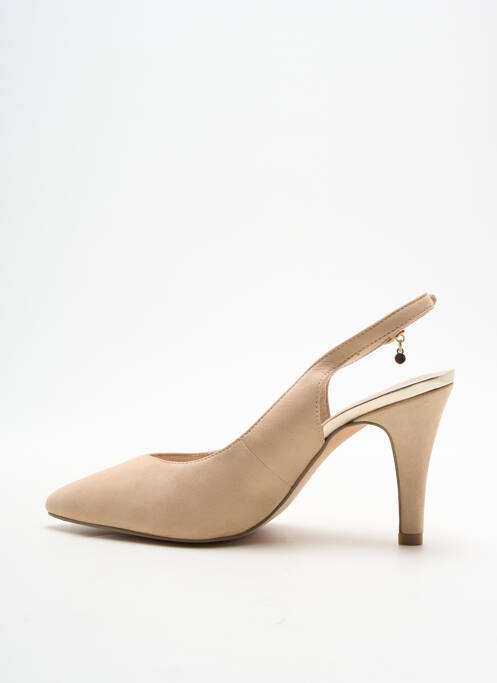 Pantofi cu toc bej CAPRICE femeie