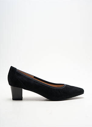 Pantofi cu toc nubuc toc de 4 la 6 cm negru SWEET femeie