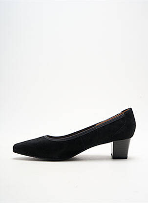 Pantofi cu toc nubuc toc de 4 la 6 cm negru SWEET femeie