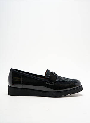 Mocasini material neted toc plat până la 3 cm negru SWEET femeie