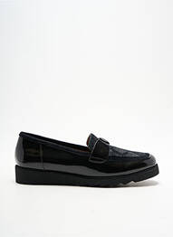 Mocasini material neted toc plat până la 3 cm negru SWEET femme