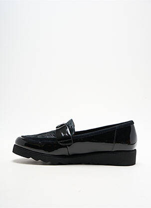 Mocasini material neted toc plat până la 3 cm negru SWEET femeie