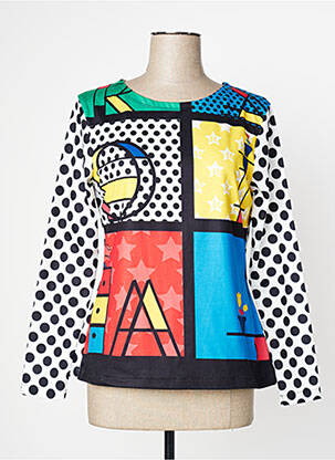 Top albastru ROSALITA MC GEE femeie