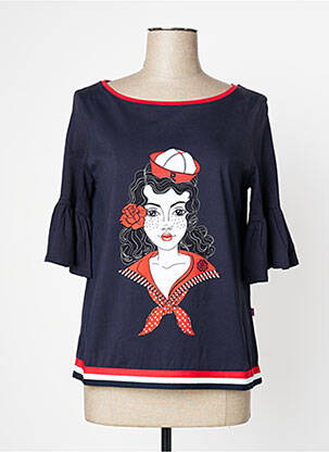 Top albastru ROSALITA MC GEE femeie