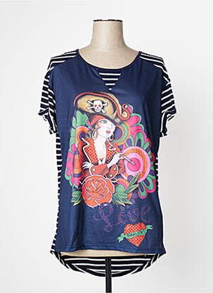 Top albastru ROSALITA MC GEE femeie