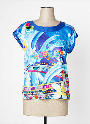 Top albastru ROSALITA MC GEE femeie