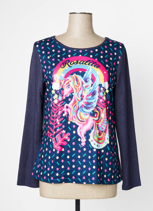 Top albastru ROSALITA MC GEE femeie