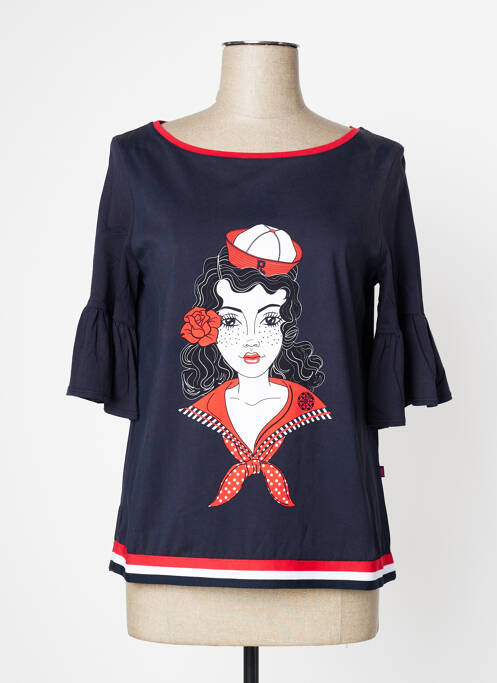 Top albastru ROSALITA MC GEE femeie