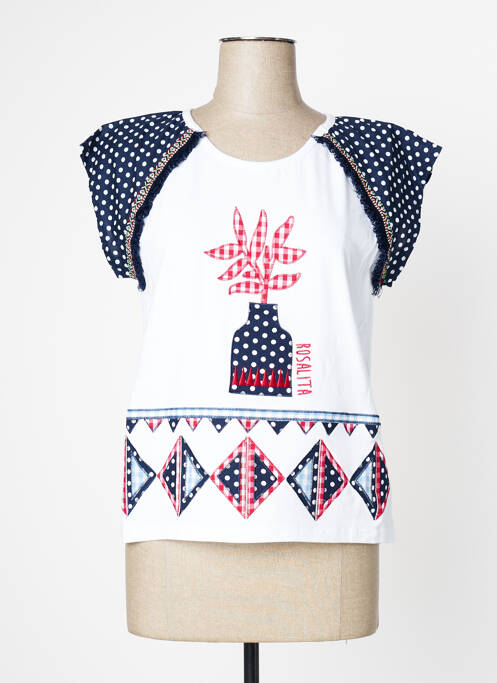 Top alb ROSALITA MC GEE femeie