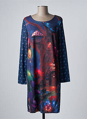 Rochie midi albastru ROSALITA MC GEE femeie