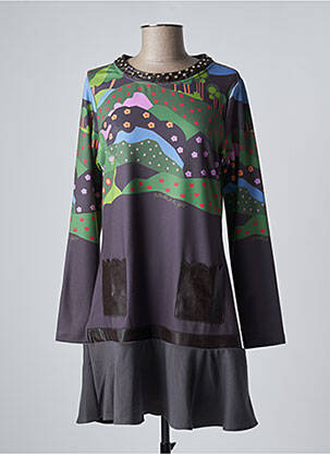 Rochie scurtă gri ROSALITA MC GEE femeie