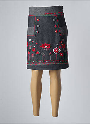 Fustă midi gri ROSALITA MC GEE femeie