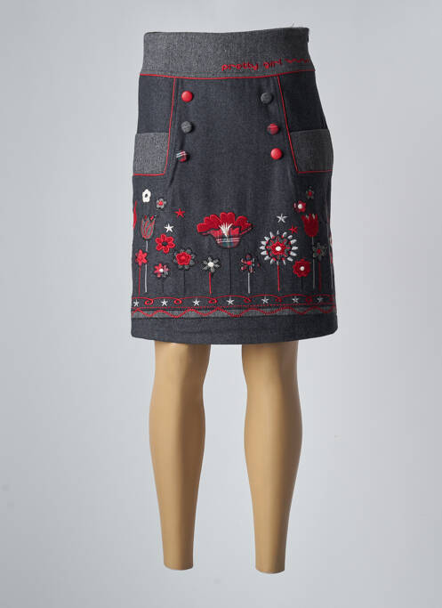 Fustă midi gri ROSALITA MC GEE femeie