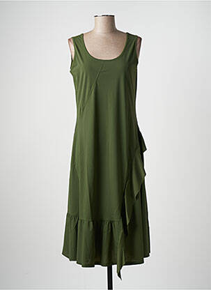 Rochie midi verde MALOKA femeie