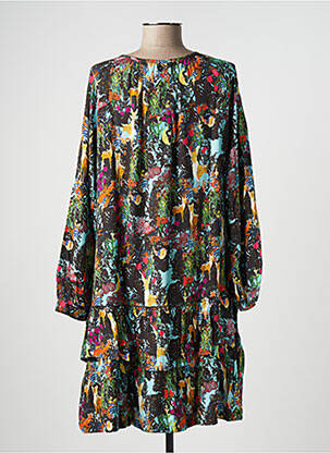 Rochie midi maro MALOKA femeie