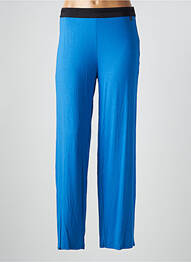 Pantalon larg albastru MALOKA femeie