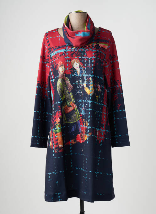 Rochie pulover roșu MALOKA femeie