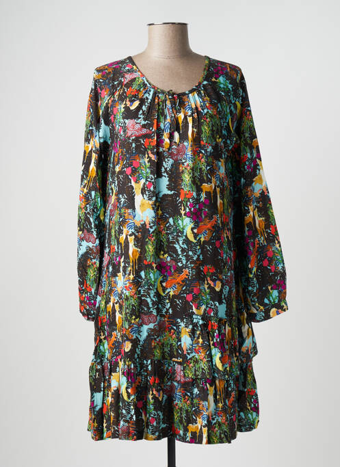 Rochie midi maro MALOKA femeie