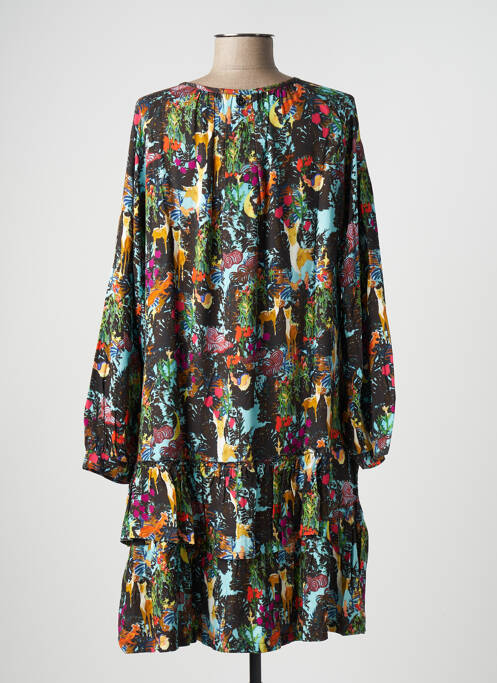 Rochie midi maro MALOKA femeie