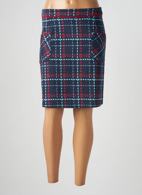 Fustă midi albastru MALOKA femeie