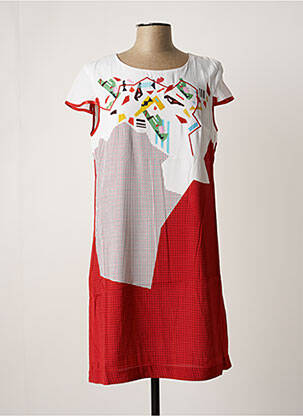 Rochie midi roșu AVENTURES DES TOILES femeie