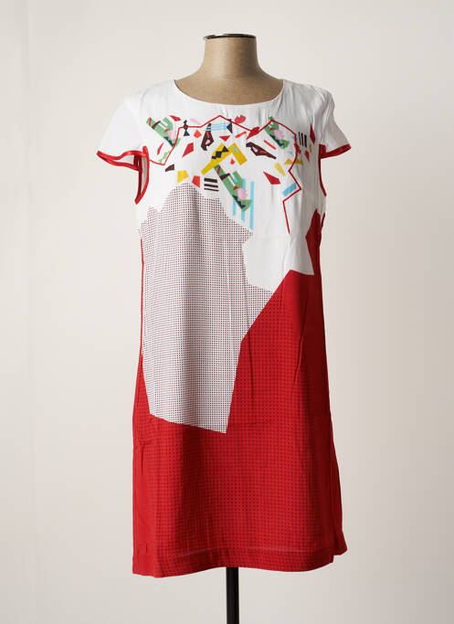 Rochie midi roșu AVENTURES DES TOILES femeie