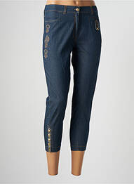 Pantalon trei sferturi albastru AVENTURES DES TOILES femeie