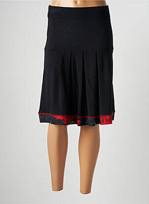 Fustă midi negru AVENTURES DES TOILES femeie