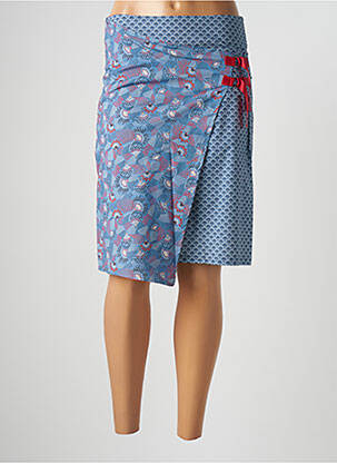 Fustă midi albastru PAUL BRIAL femeie