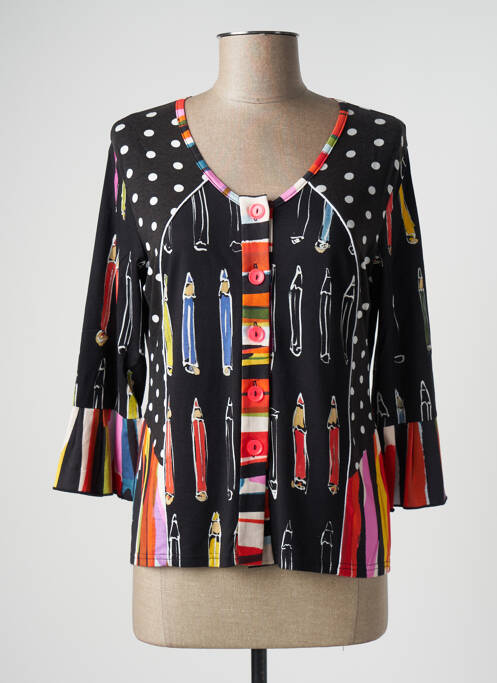 Vestă cu mâneci lungi negru OLIVIER PHILIPS femeie