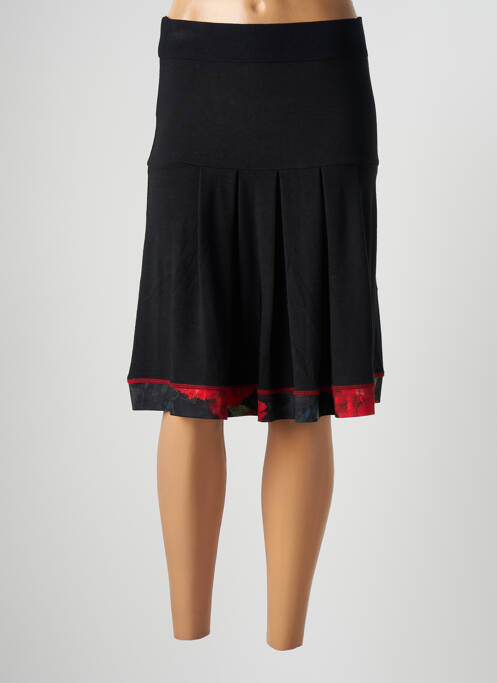 Fustă midi negru AVENTURES DES TOILES femeie