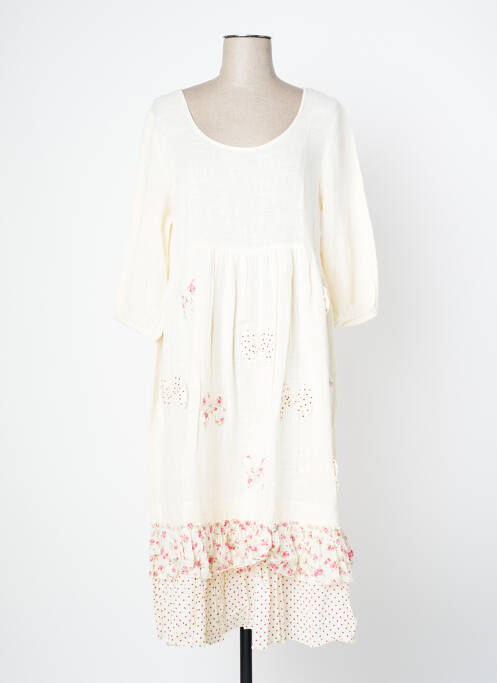 Rochie midi bej RHUM RAISIN femeie