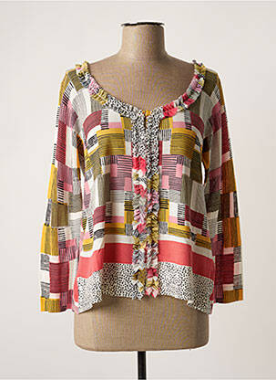 Vestă cu mâneci lungi roz JEI'S BY LETIZIA DENARO femeie