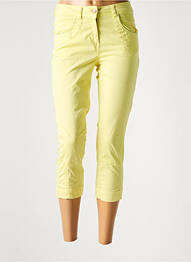 Pantalon trei sferturi elasticitate galben ARMOR LUX femme