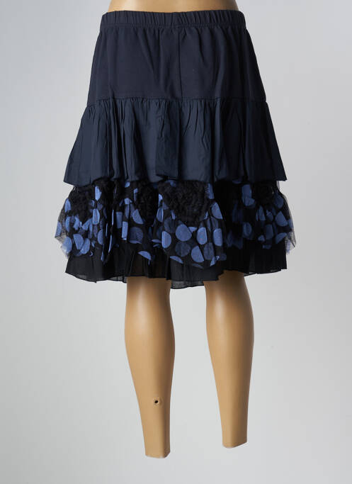 Fustă midi căptușeală textilă albastru RHUM RAISIN femme