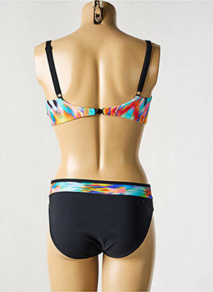 Costum de baie din două piese elasticitate sutien cupe întregi cu decolteu înalt negru SUNFLAIR femeie