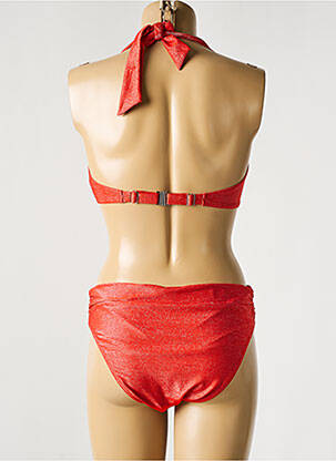 Costum de baie din două piese elasticitate top sutien modelat portocaliu BLUELOBSTER femeie