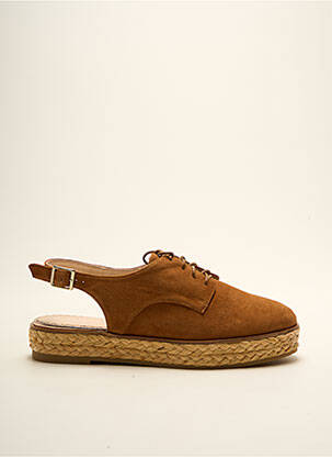 Espadrile nubuc toc plat până la 3 cm maro MELLOW YELLOW femeie