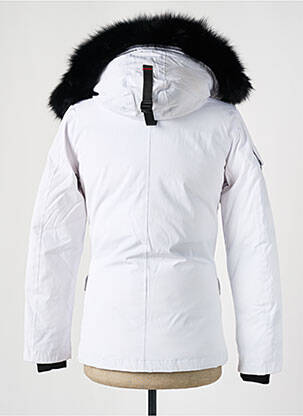 Parka mâneci lungi cu glugă alb HELVETICA femeie