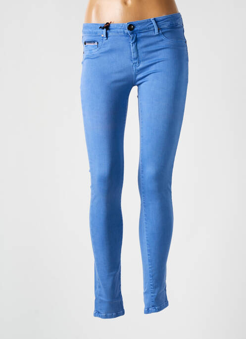 Pantalon slim albastru DONOVAN femeie